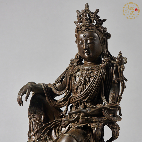 古玩銅器自在觀音真品鑒賞圖