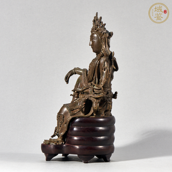 古玩銅器自在觀音真品鑒賞圖