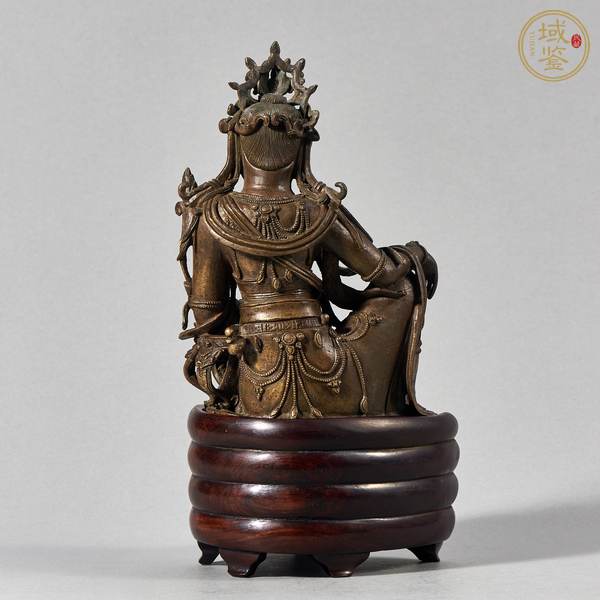 古玩銅器自在觀音真品鑒賞圖