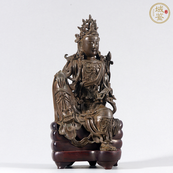 古玩銅器自在觀音真品鑒賞圖