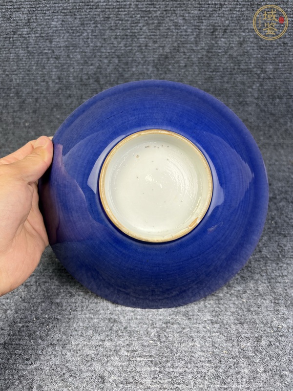 古玩陶瓷茄皮紫大碗真品鑒賞圖