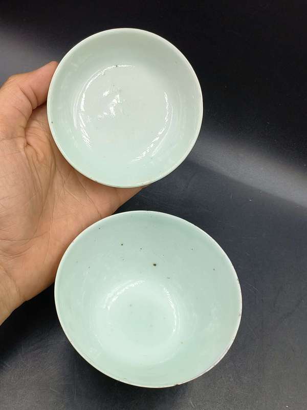 古玩陶瓷同治粉彩花卉紋蓋碗拍賣,當前價格1800元