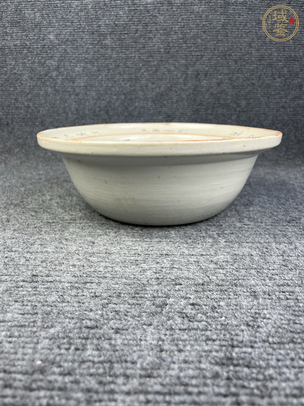 古玩陶瓷粉彩芭蕉美女凈手盆真品鑒賞圖