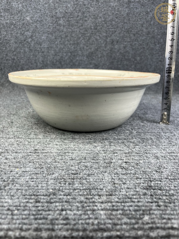 古玩陶瓷粉彩芭蕉美女凈手盆真品鑒賞圖