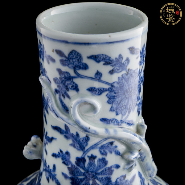 古玩陶瓷青花花卉瓶真品鑒賞圖