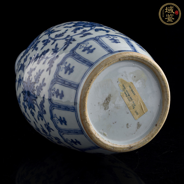 古玩陶瓷青花花卉瓶真品鑒賞圖