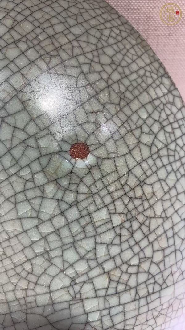 古玩陶瓷哥窯盤真品鑒賞圖