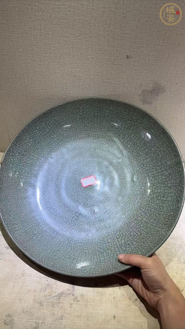 古玩陶瓷哥釉盤真品鑒賞圖
