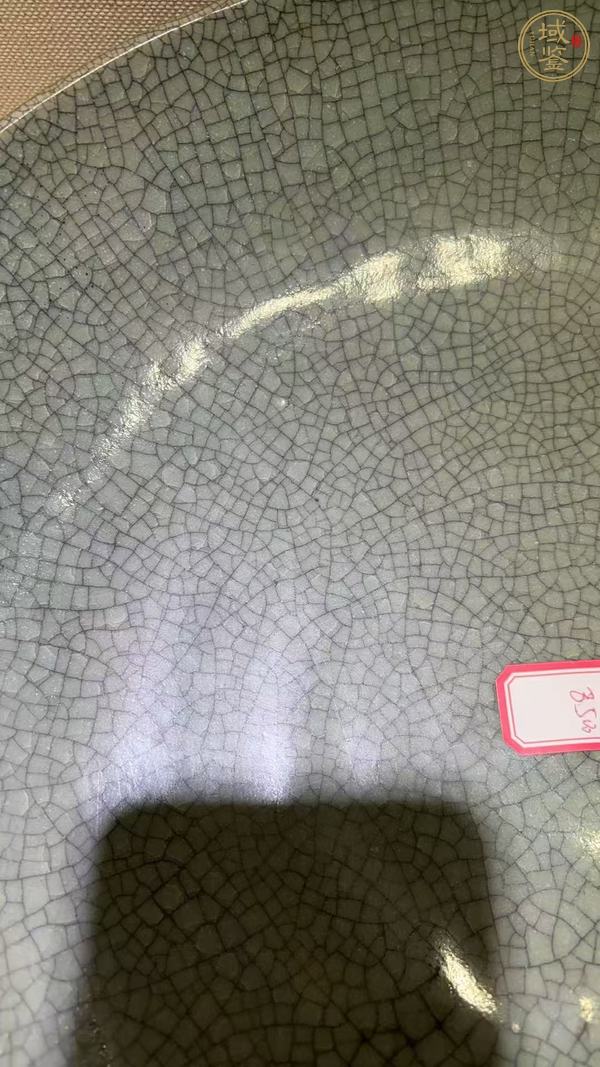 古玩陶瓷哥釉盤真品鑒賞圖