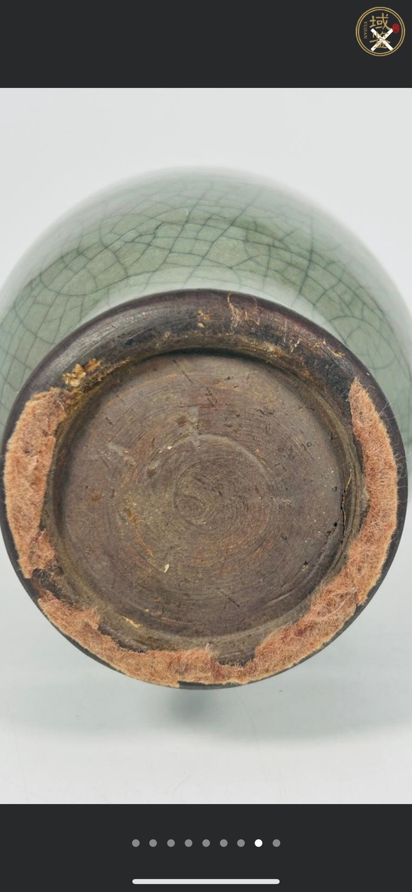 古玩陶瓷綠哥釉梅瓶真品鑒賞圖