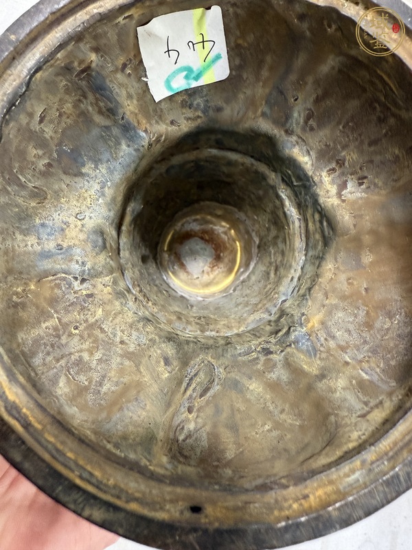 古玩銅器銅燈臺真品鑒賞圖