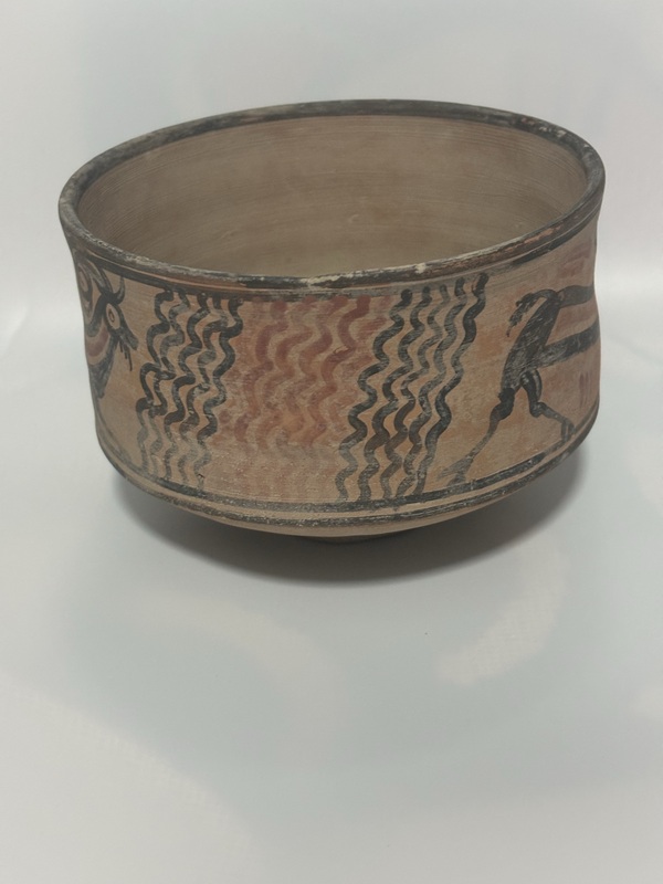 古玩陶瓷哈拉帕文化鹿紋彩陶拍賣(mài)，當(dāng)前價(jià)格198元