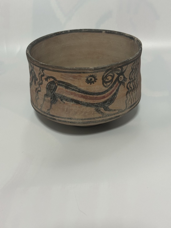 古玩陶瓷哈拉帕文化鹿紋彩陶拍賣(mài)，當(dāng)前價(jià)格198元
