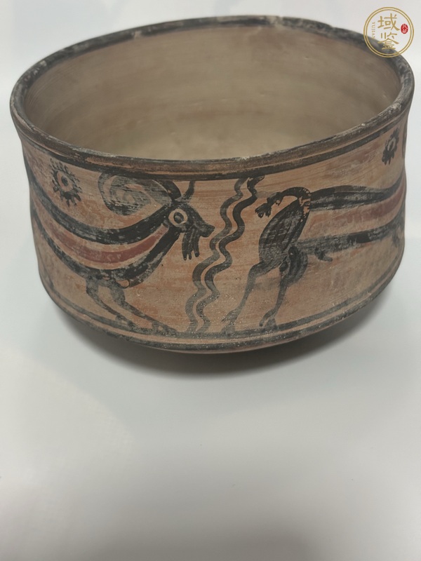 古玩陶瓷哈拉帕文化鹿紋彩陶真品鑒賞圖