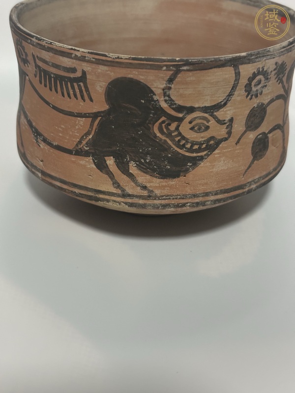 古玩陶瓷哈拉帕牛紋真品鑒賞圖