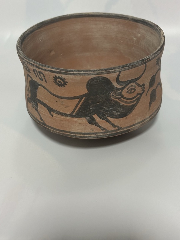 古玩陶瓷哈拉帕牛紋拍賣，當(dāng)前價(jià)格198元