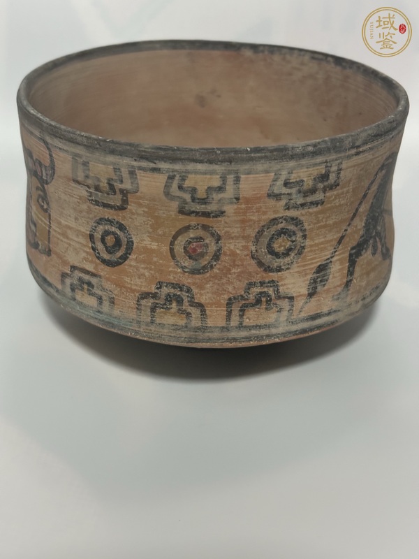 古玩陶瓷哈拉帕文明五彩神牛真品鑒賞圖