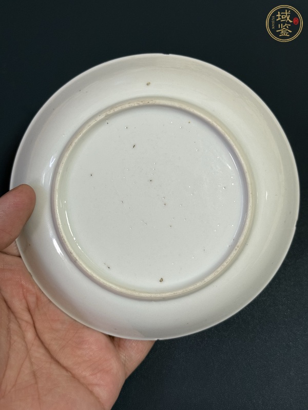 古玩陶瓷清乾隆滿大人廣彩盤真品鑒賞圖
