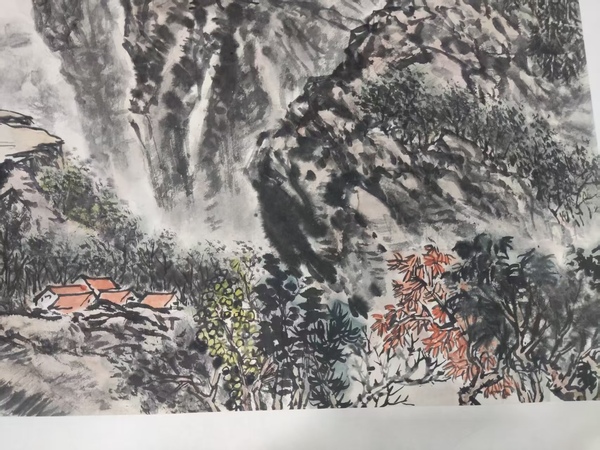 古玩字畫中書中美雙協(xié)名家馬大悲 山水拍賣，當(dāng)前價格288元