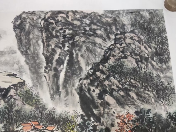 古玩字畫中書中美雙協(xié)名家馬大悲 山水拍賣，當(dāng)前價格288元