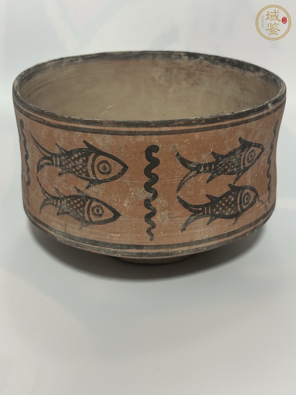 古玩哈拉帕雙魚罐真品鑒賞圖