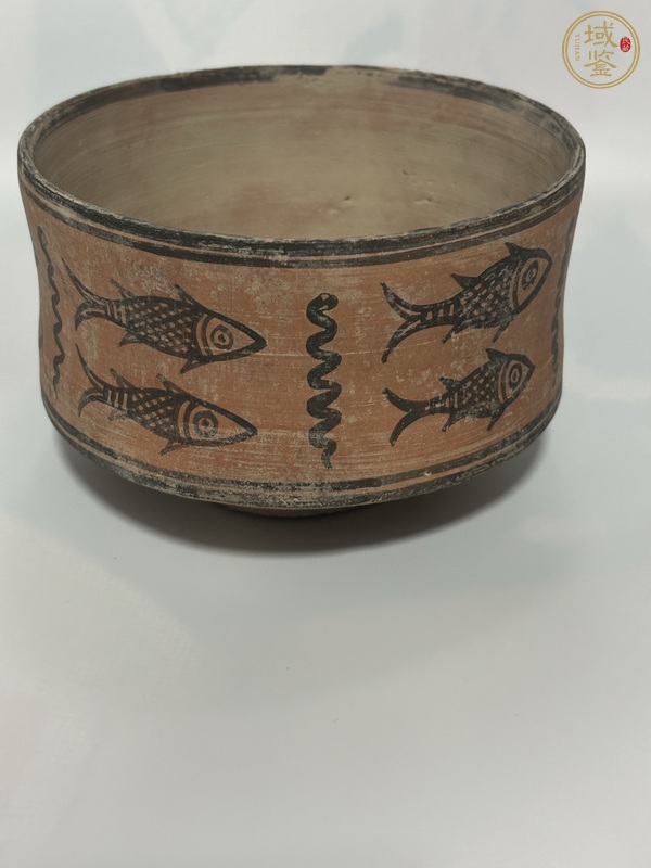 古玩陶瓷哈拉帕雙魚罐真品鑒賞圖