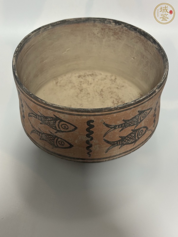 古玩陶瓷哈拉帕雙魚罐真品鑒賞圖