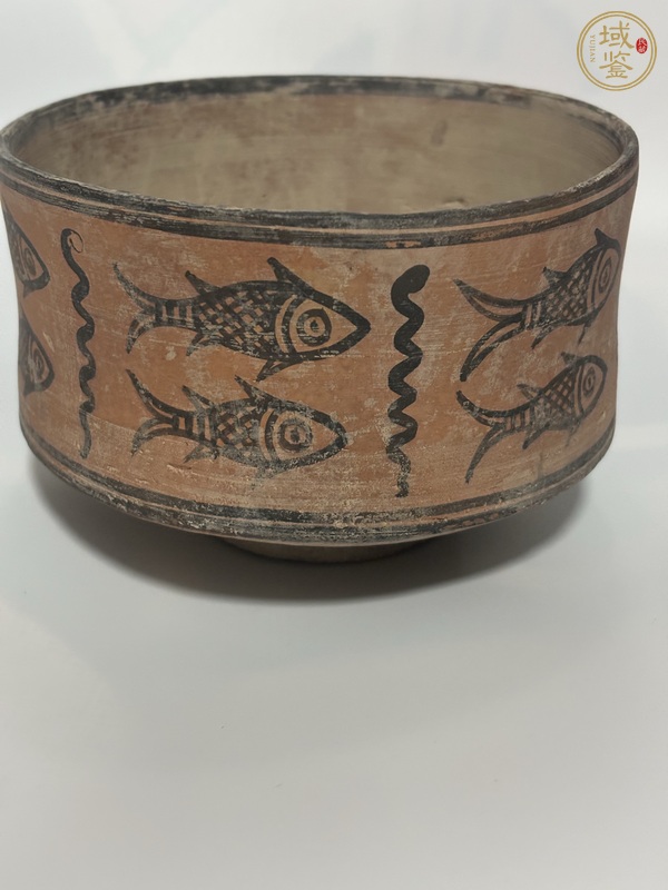 古玩陶瓷哈拉帕雙魚罐真品鑒賞圖