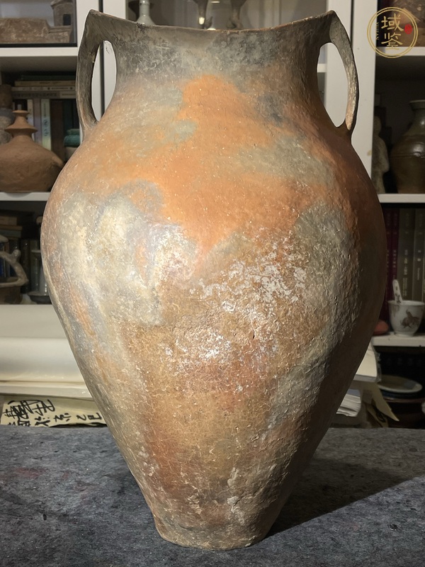 古玩陶瓷寺洼文化魚口瓶真品鑒賞圖