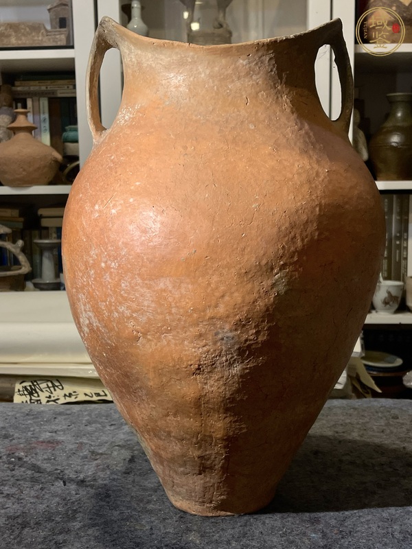 古玩陶瓷寺洼文化魚口瓶真品鑒賞圖