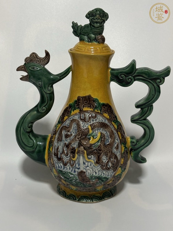 古玩陶瓷民國·龍鳳壺真品鑒賞圖