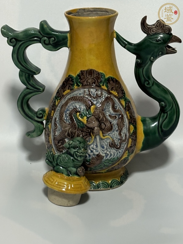 古玩陶瓷民國·龍鳳壺真品鑒賞圖