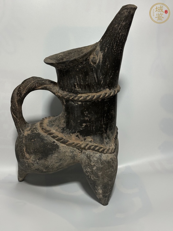 古玩陶瓷龍山文化·陶鬶真品鑒賞圖