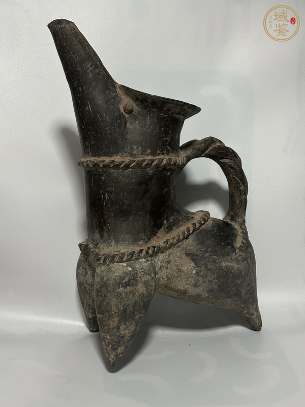 古玩陶瓷龍山文化·陶鬶真品鑒賞圖
