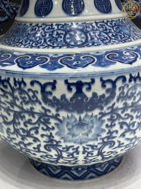 古玩青花尊真品鑒賞圖