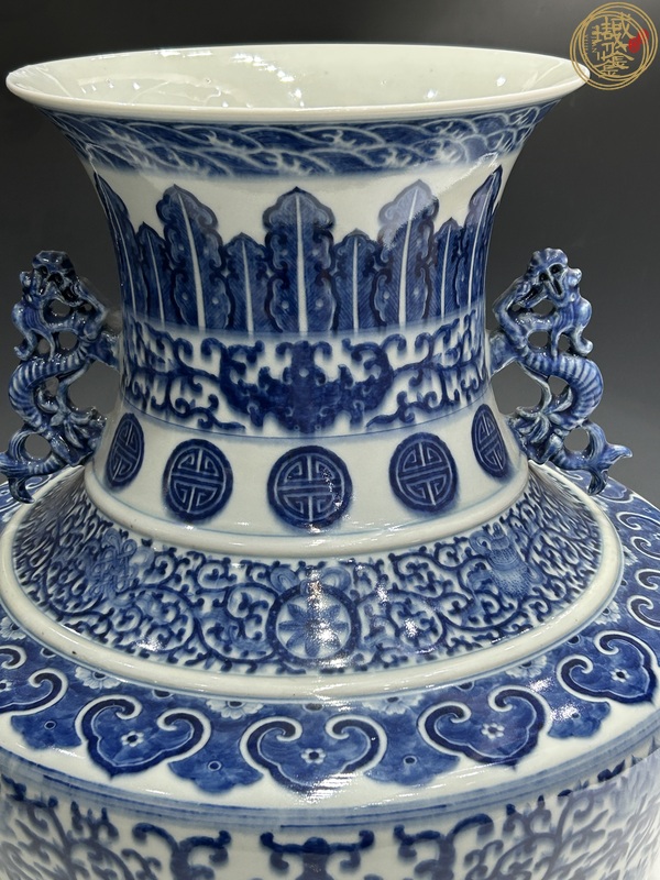 古玩陶瓷青花尊真品鑒賞圖