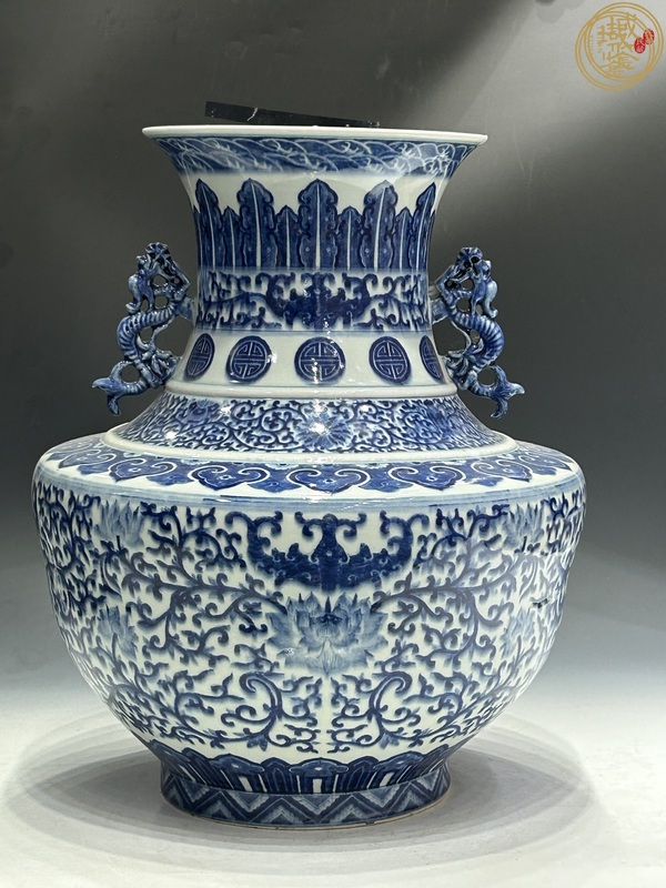 古玩陶瓷青花尊真品鑒賞圖