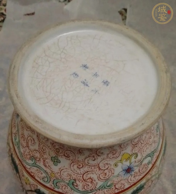 古玩陶瓷粉彩象耳尊真品鑒賞圖