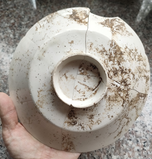 古玩陶瓷定窯白釉葵口盤拍賣，當前價格5000元