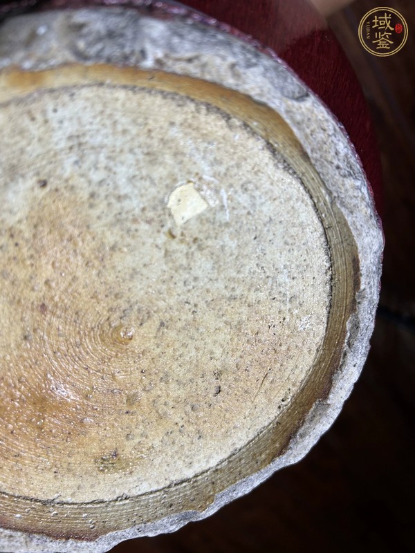 古玩陶瓷清中期 鈞紅釉膽瓶真品鑒賞圖