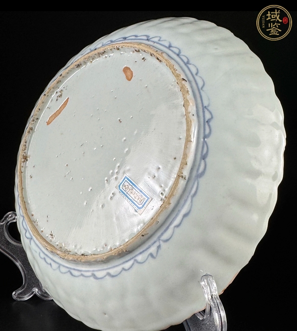 古玩陶瓷青花菊瓣盤真品鑒賞圖