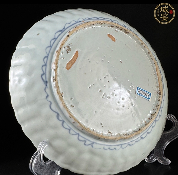 古玩青花菊瓣盤真品鑒賞圖