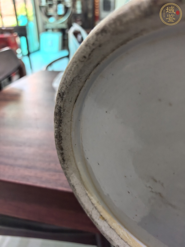 古玩陶瓷粉彩人物故事紋撇口瓶真品鑒賞圖