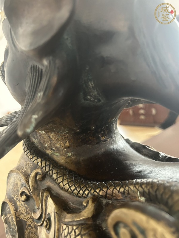 古玩銅器銅麒麟真品鑒賞圖