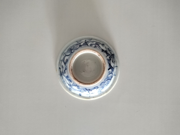 古玩陶瓷（珍貴茶器）青花淡描花卉高足茶盞托拍賣，當(dāng)前價(jià)格888元
