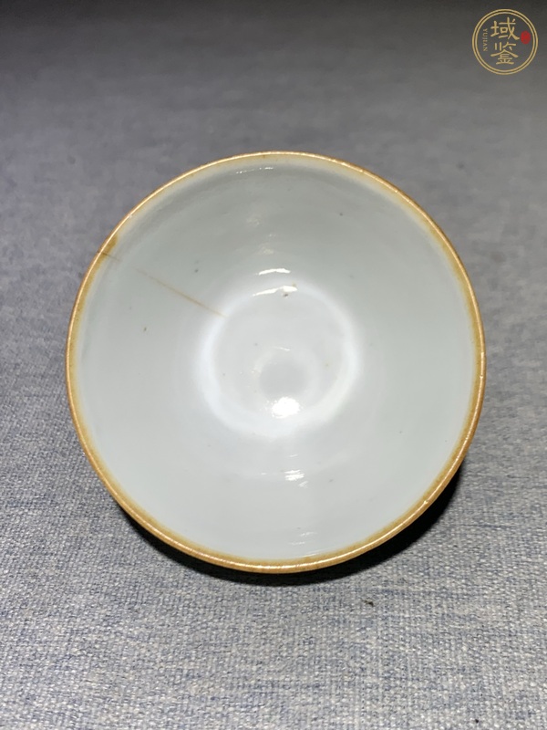 古玩陶瓷晚清爐鈞釉杯真品鑒賞圖