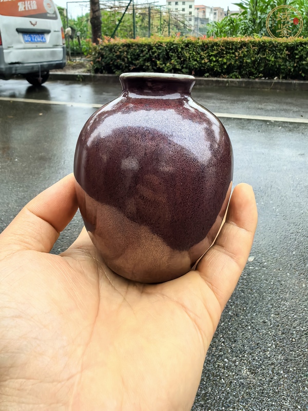 古玩陶瓷鐵銹釉太白罐真品鑒賞圖