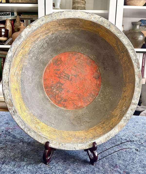 古玩陶瓷漢代陶洗拍賣,當(dāng)前價(jià)格820元