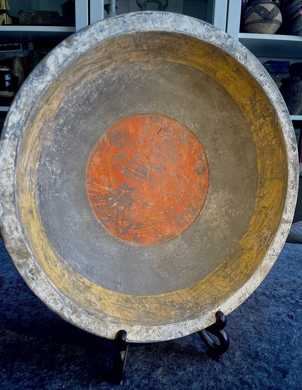 古玩陶瓷漢代陶洗拍賣(mài)，當(dāng)前價(jià)格820元