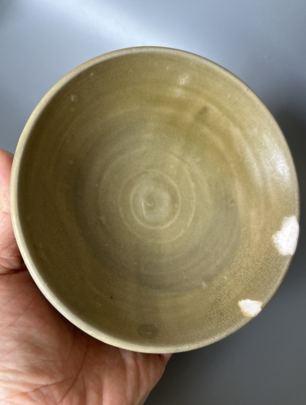 古玩轉賣長沙窯青釉玉璧底碗拍賣，當前價格0元
